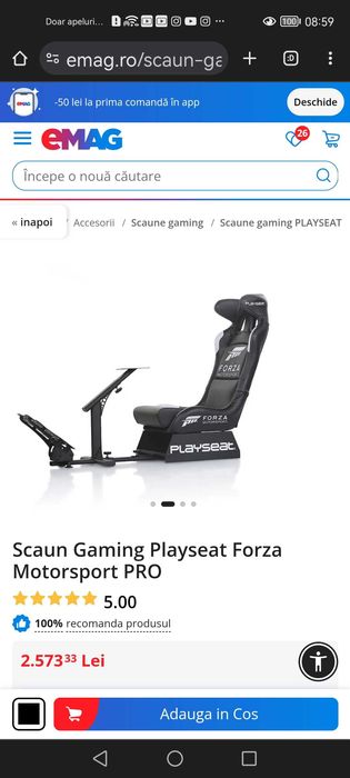 Scaun gaming Playseat Forza Motorsport PRO