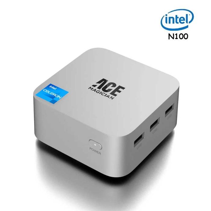 Мини ПК ACE Magician T8 Plus – Intel N100 / 12 ГБ RAM / 256 ГБ SSD