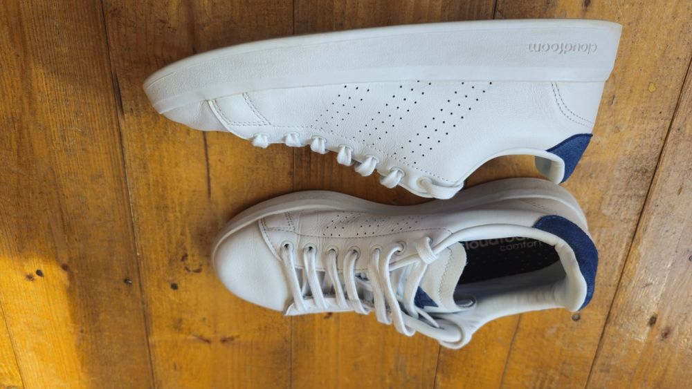 Adidas piele originali alb Cloudfoam