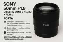 Sony 50mm f/1.8  (Sony E-mount) + Filtru