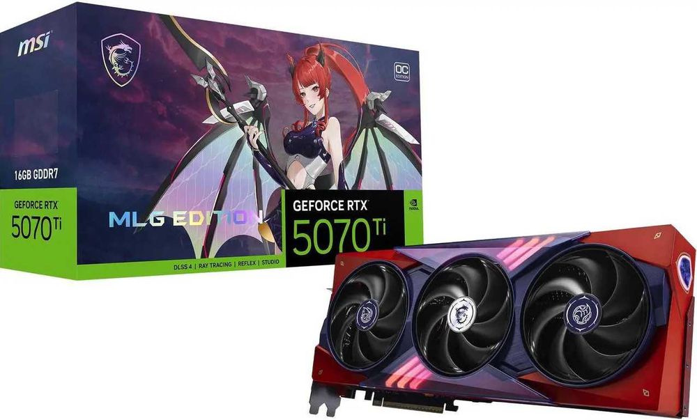 Видеокарта rtx 5070ti MSI MLG Edition