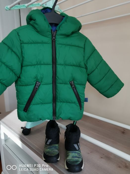 Детско яке Beneton и ботушки adidas за 1-2 г 3г