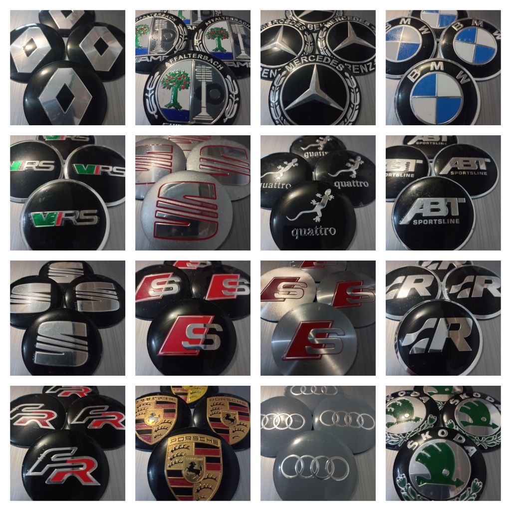 Stikere autoadezive - embleme din aluminiu epoxil