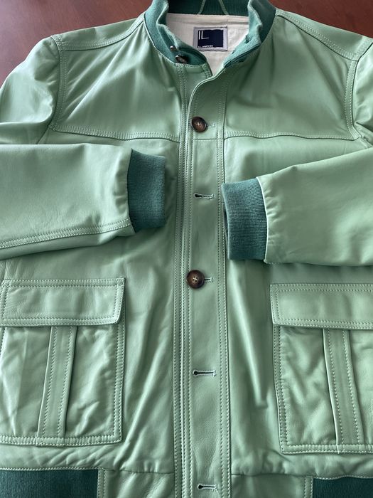 Geaca de piele mărimea 50- 52 Lanificio Italia