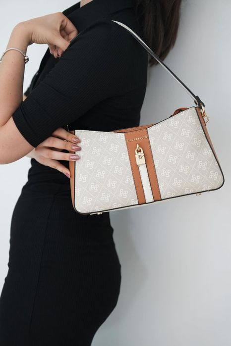 НОВО! ЛИКВИДАЦИЯ! Дамска чанта с мини катинарче Silver&Polo