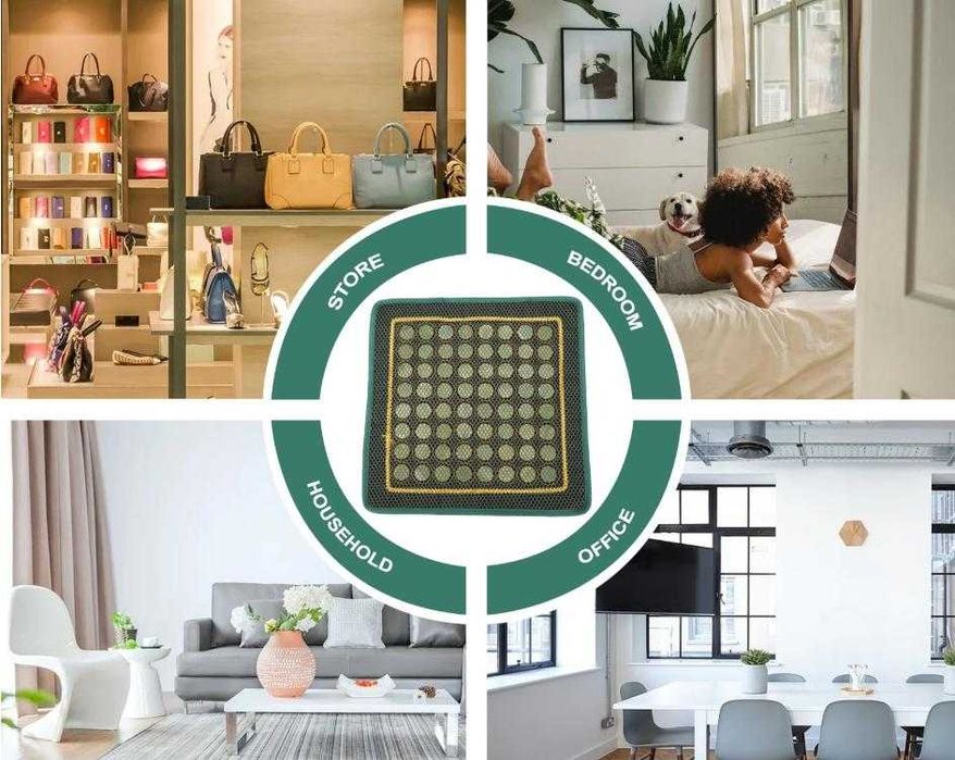 Нефритена Подложка от Нефритен Камък Подложка за Стол Седалка Офис Дом