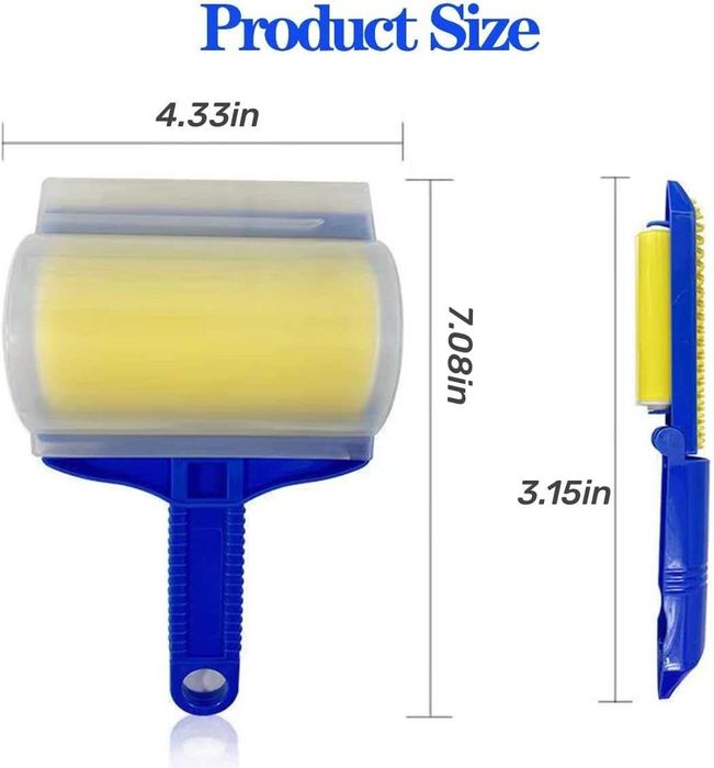 Set 2 role adezive pentru scame si par animale lavabile reutilizabile
