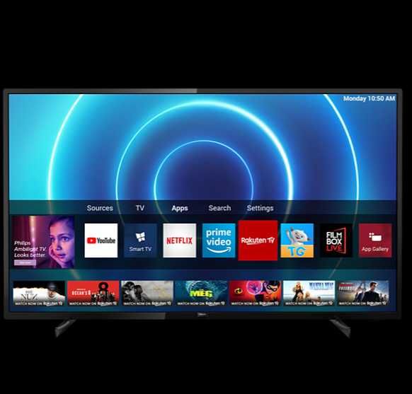 Philips 50PUS7505 – 50" 4K HDR Smart TV с Ambilight