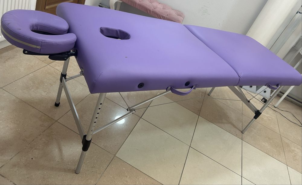 Masa/ Pat masaj pliabil/ portabil, usor din aliminiu