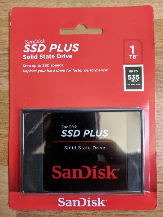 SIGILAT SSD original Sandisk SSD Plus 1TB SATA 3 Viteza max 530MB/s