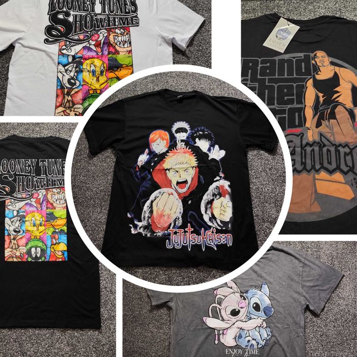 Нови Мъжка тениска фланелка блуза модерни модели Stitch Looney toons