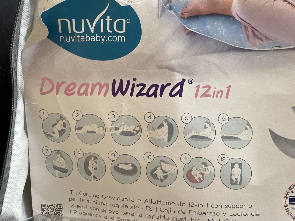 Възглавница за бременни/кърмене Nuvita Dream Wizard 12в1
