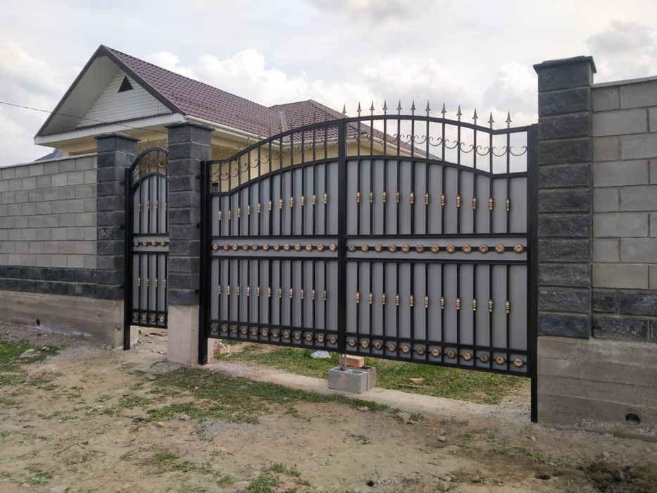 Ворота Калитка Ковка Навес Распашные Вороты Қақпа Забор Варота Алматы