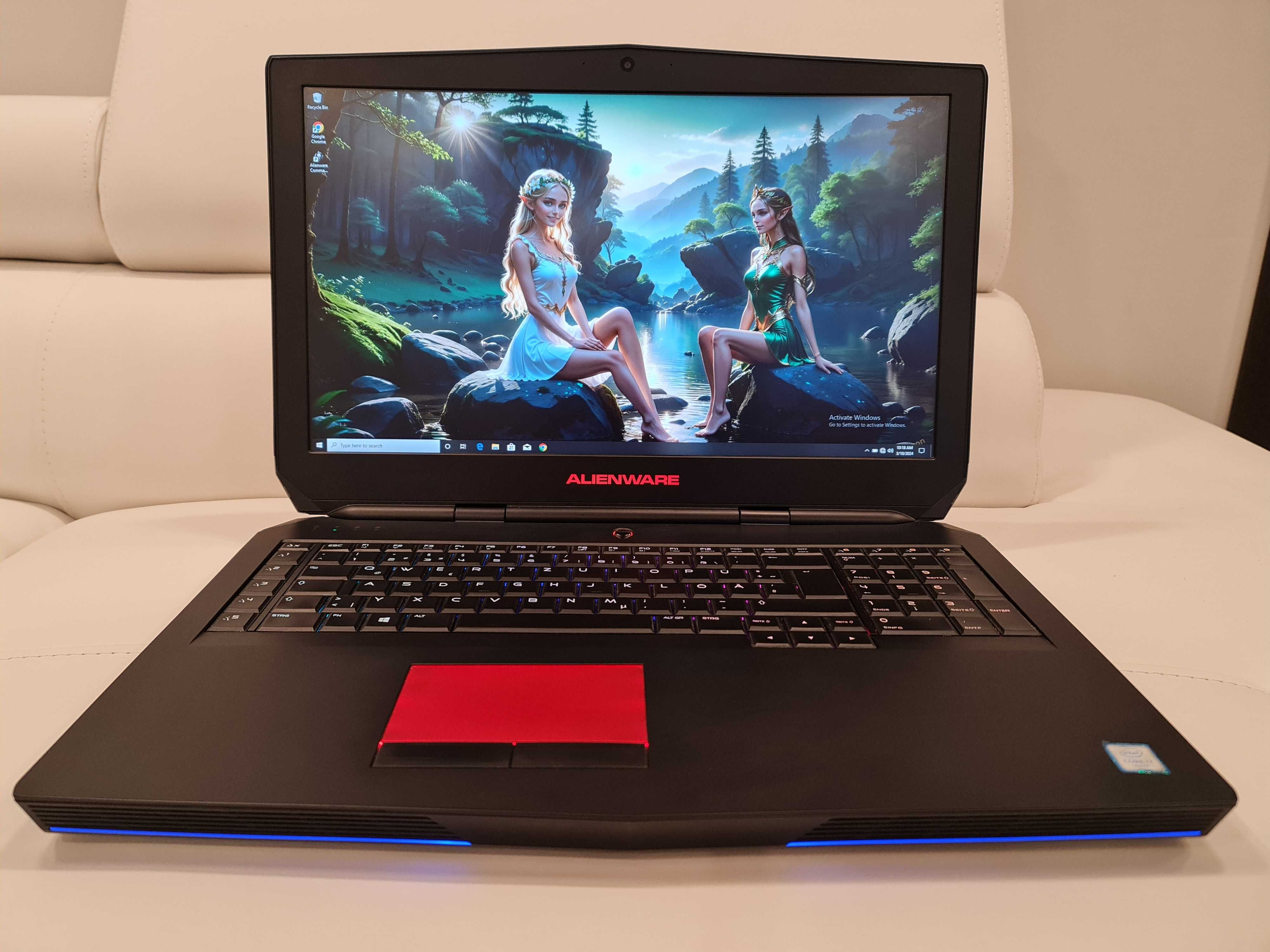 Laptop gaming ALIENWARE, intel core i7 , ram 32 gb, video 8 gb,  17,3"