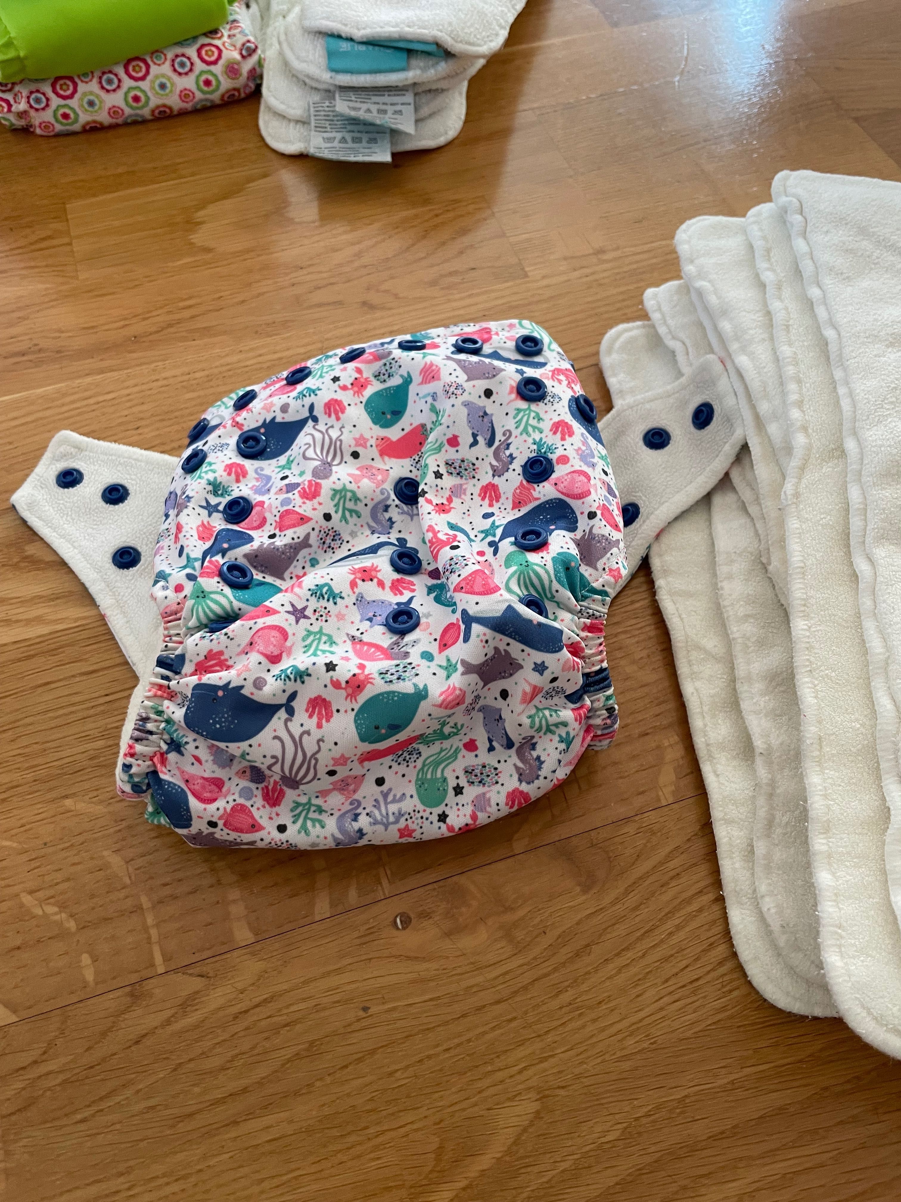 Inseruri de bambus si canepa pentru scutece textile plus 3 scutece