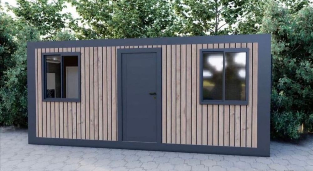 Container birou vestiar sanitar modular paza monobloc imbinate