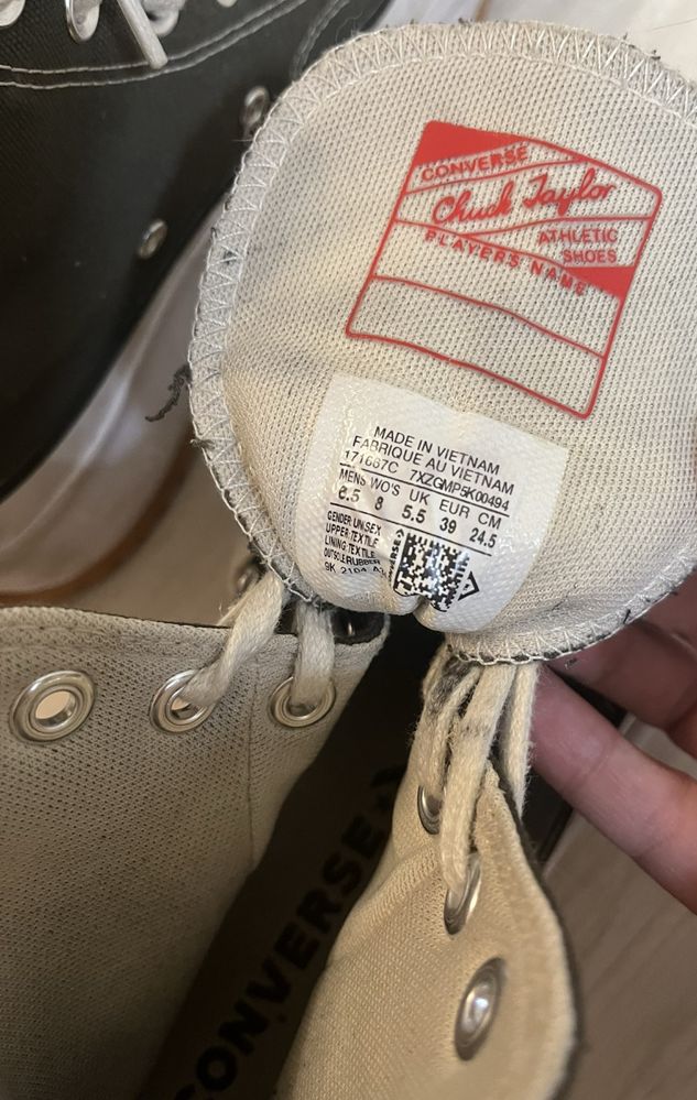 зелени converse на платформи