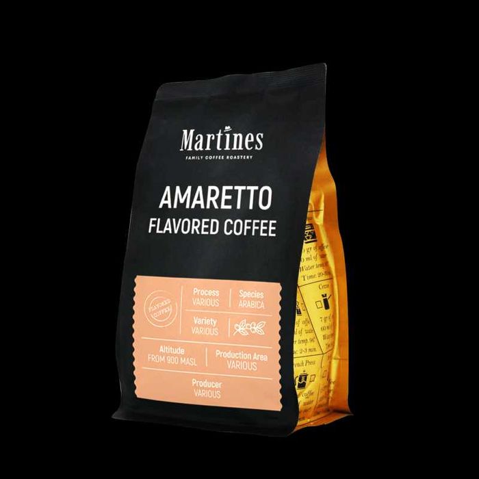 Кафе на зърна от сорт Арабика с аромат на амарето 250gr.