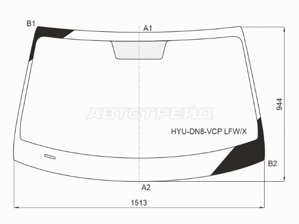 Стекло лобовое    Hyundai Sonata