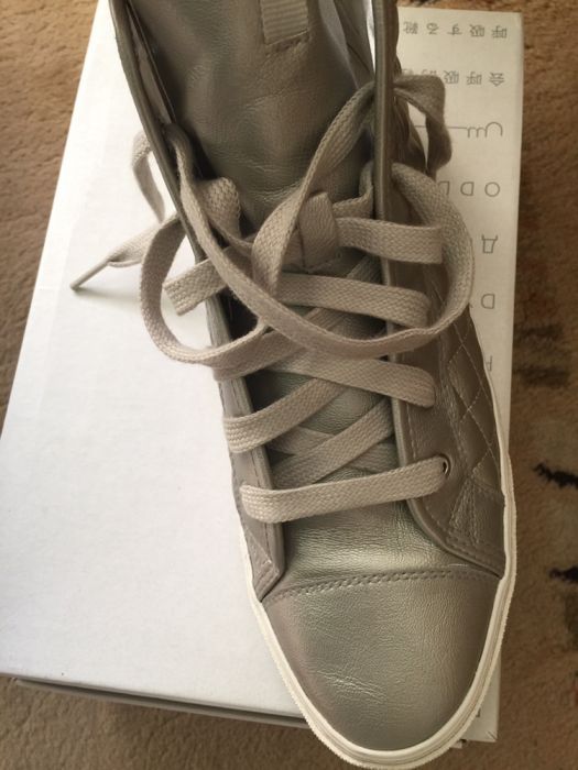 Sneakers Geox, culoare argintie