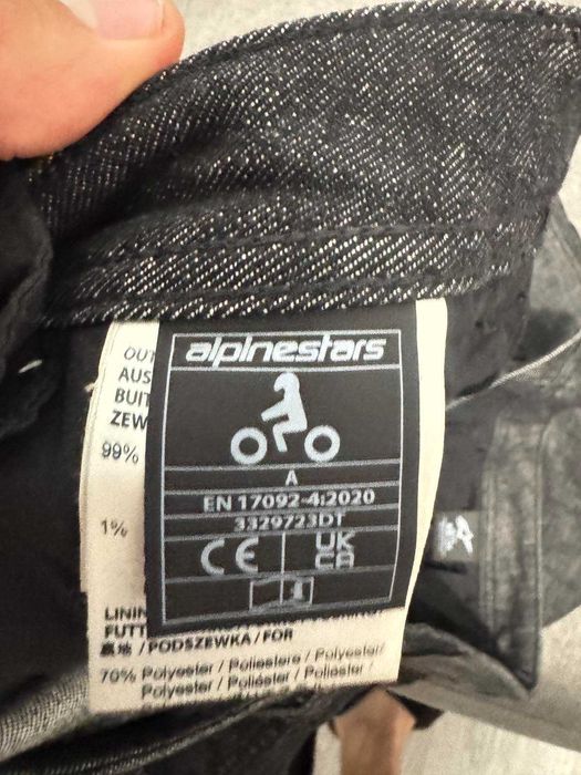 Мото-дънки ALPINESTARS Cerium Tech-Stretch BLACK CE A!