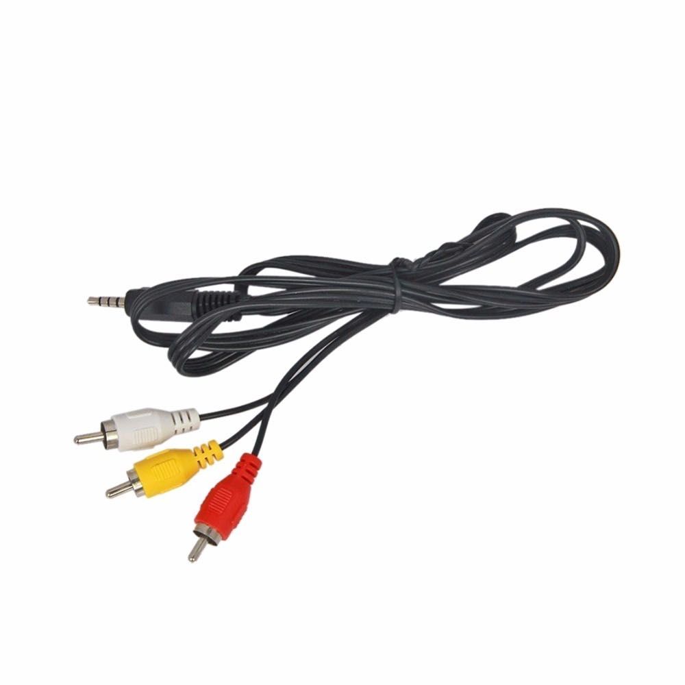 Cablu AV, audio video, jack 3.5mm tata 4 cai la 3 RCA tata, cod 229