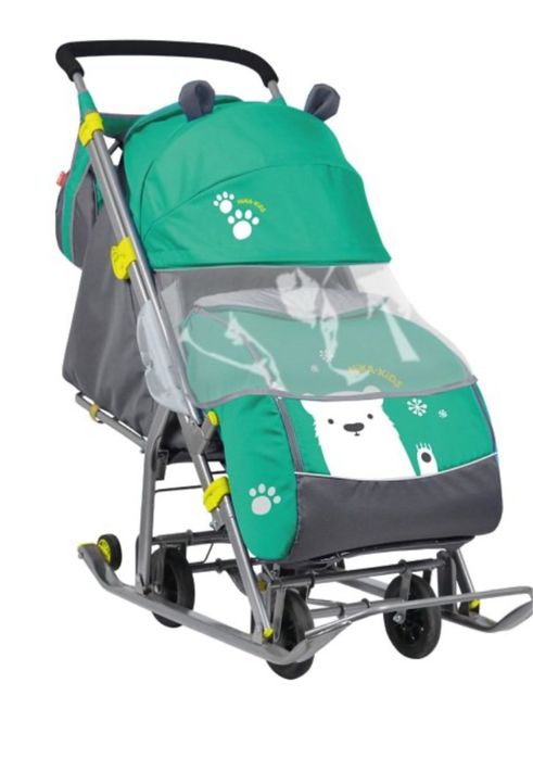 Зимние санки-коляска 2в1 nika kids