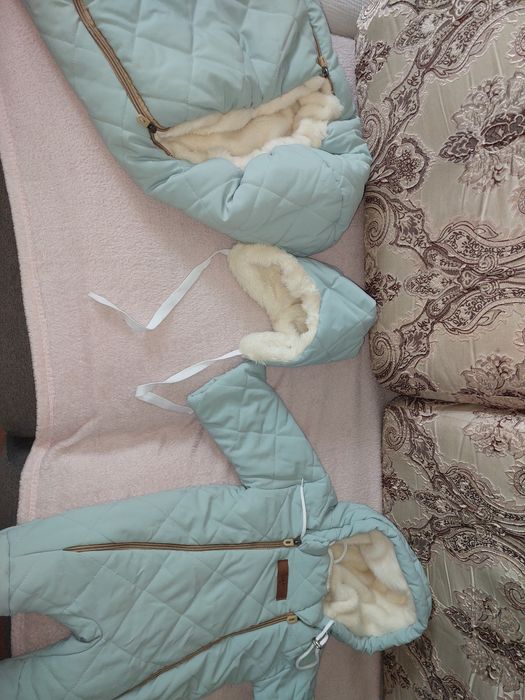 Продам кокон детский с шапочкой