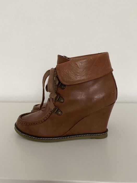 Botine din piele Antea