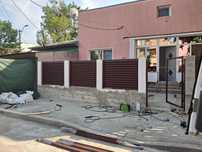 Garduri si porti stil jaluzea, sipca metalica, tabla cutata