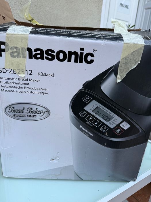 Panasonic SD-ZB2512 – Mașină de pâine automată, inox, completă