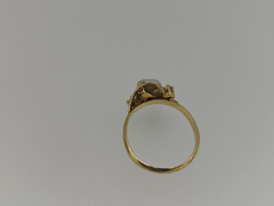 Inel perla  aur 18k 2.21gr (r)