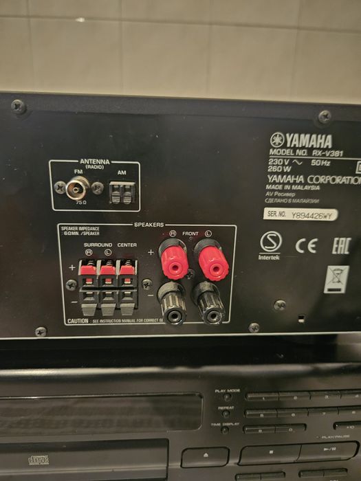 sansui cd x 317 cd player  yamaha rx v 381 5.1 . kenwood dp 7050 cd