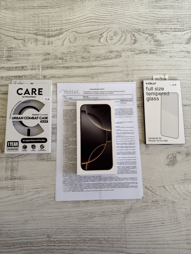НОВ Iphone 16 Pro Max 256GB 5G 36м. ГАРАНЦИЯ ПОДАРЪЦИ