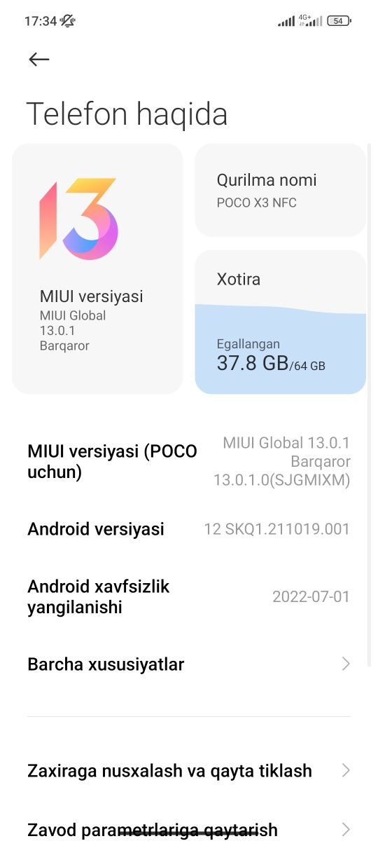 Poco x3 64 gb ideal