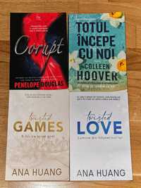 Cărți Ana Huang, Penelope Douglas , Colleen Hoover