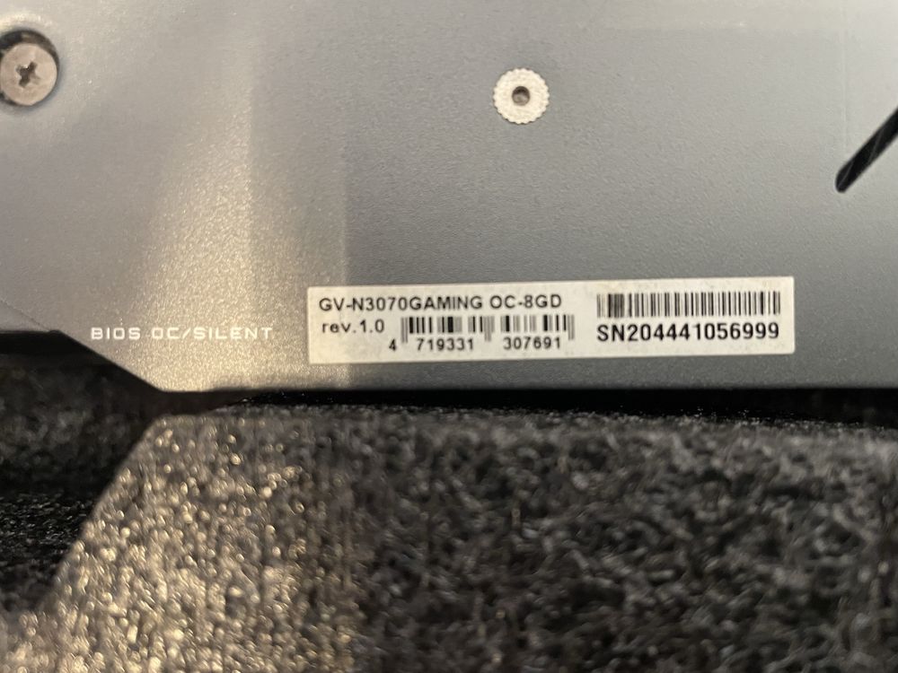 Placa Video Geforce Gigabyte RTX 3070 8gb Vram GV-N3070GAMING OC-8GD