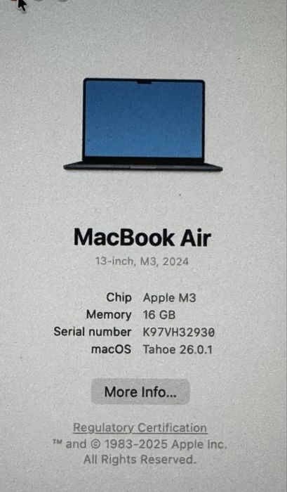 MacBook Air 13 256GB M3 2024