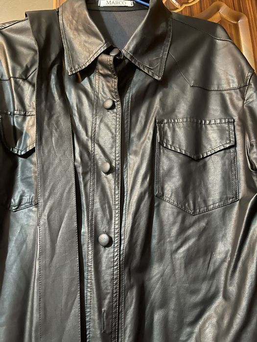 Рубашка женская эко кожа