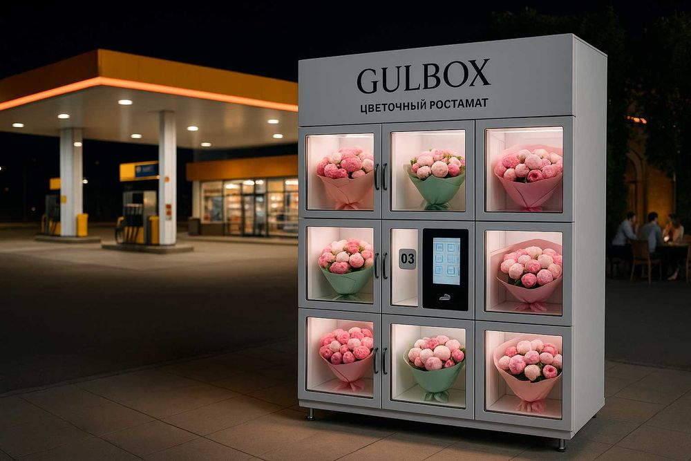 Готовый Цветочный Бизнес GulBox Доступен 24/7 Без Сотрудников Франшиза