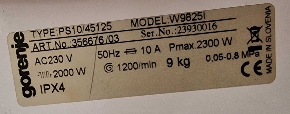 Пералня и сушилня Gorenje за части