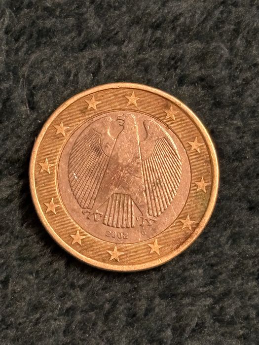 Рядка монета от 1 евро-2002 G