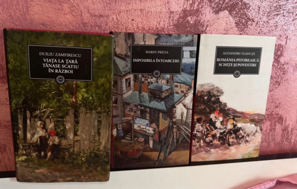 Set de 3 cărți(Duliu Zamfirescu, Marin Preda, Alexandru Vlahuță)