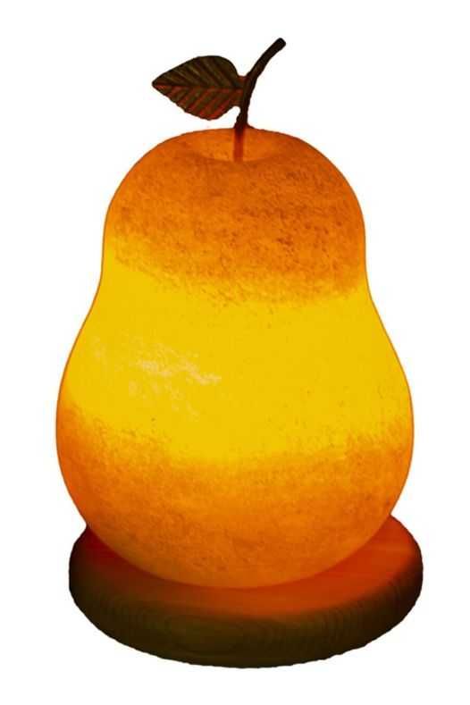 Светеща солна лампа круша за декорация, осветление, лечение със соли