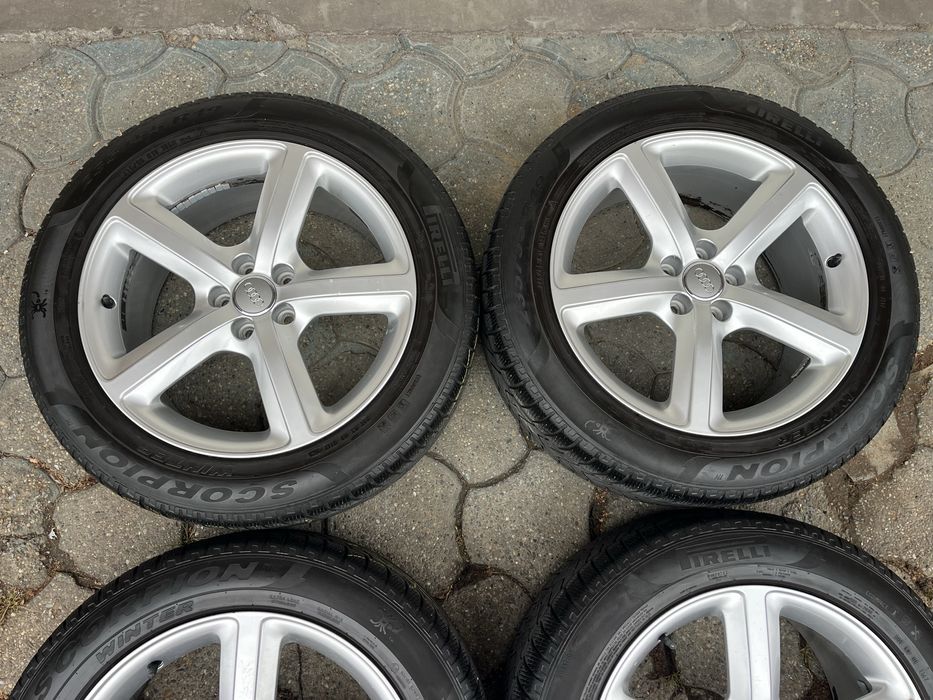 Jante aliaj 5x112mm, anvelope iarna, 235/55 R19, Audi Q5, Mercedes!