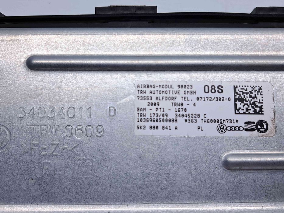 Airbag pasager Volkswagen Golf 6 (5K1) [Fabr 2009-2013] 34034011 D
