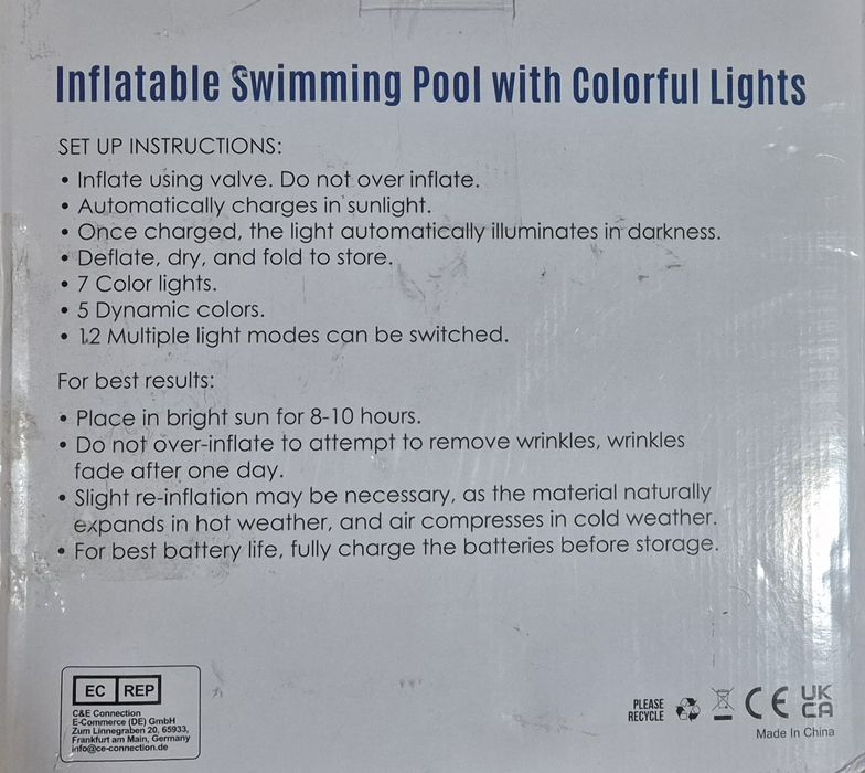 Vand Piscina Gonflabila Multicolora