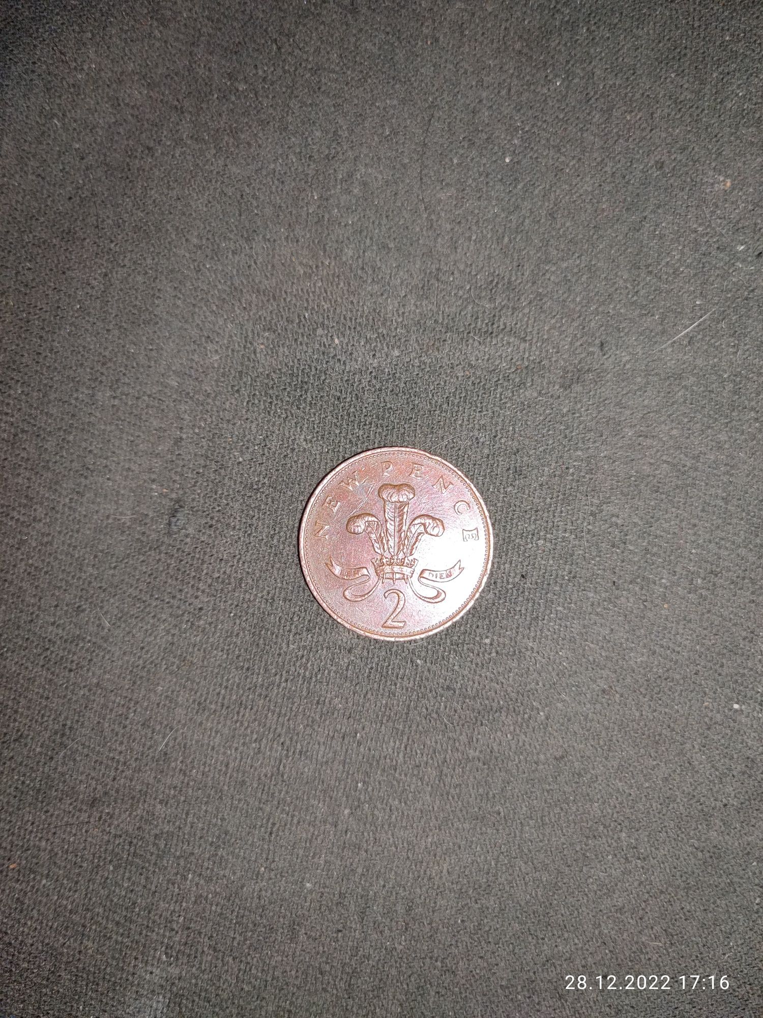 Монета Елизавета 2(Англия) 1971 год.
