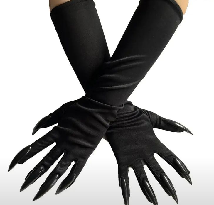 Карнавальные перчатки с когтями-длинными ногтями