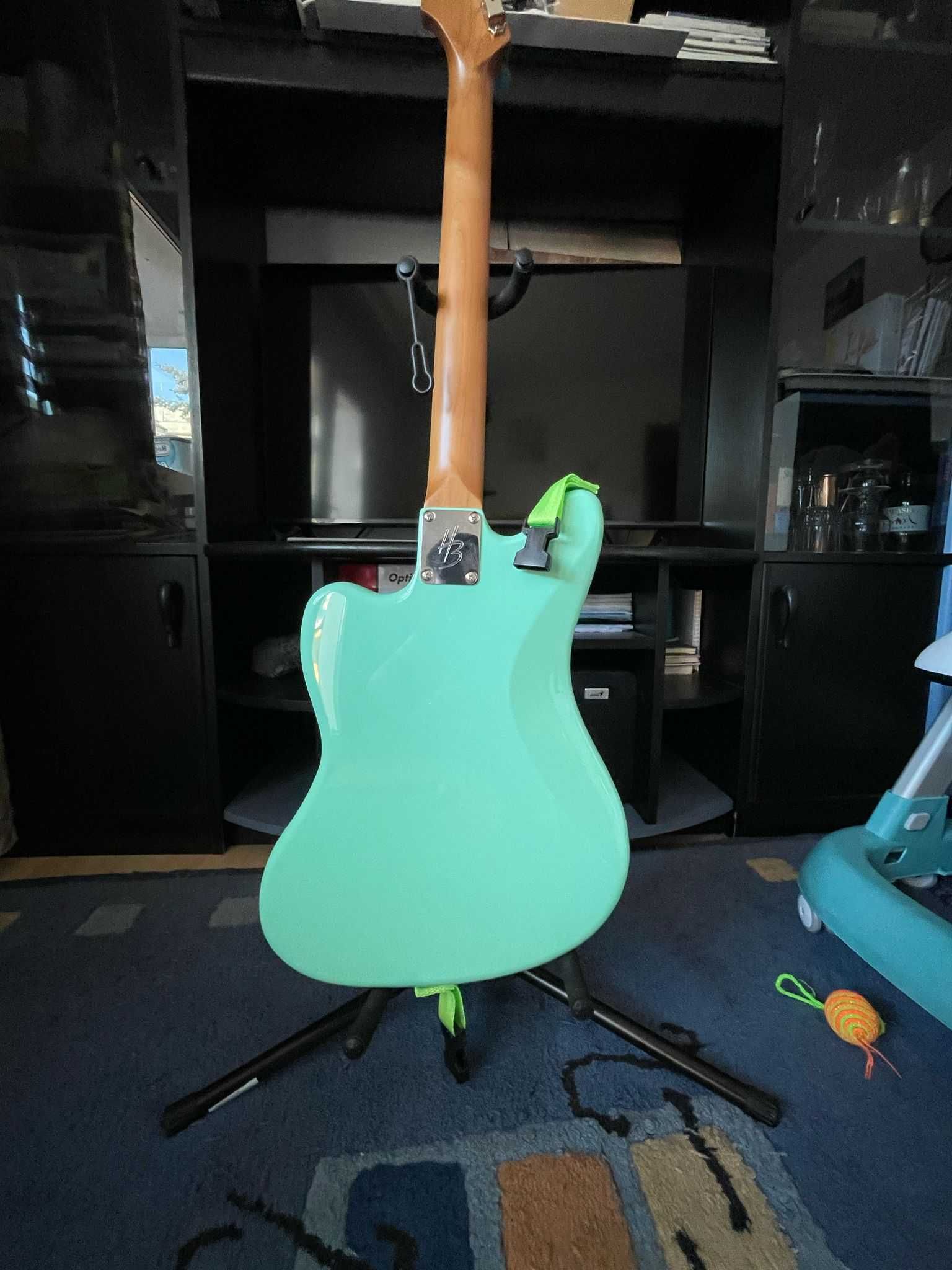Chitară nouă Harley Benton JA-60CC Seafoam Green plus accesorii